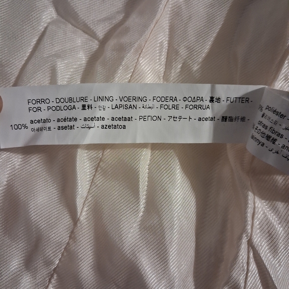 Tweed Cream Double-Breasted Women's Blazer Size XS - Picture 14 of 16